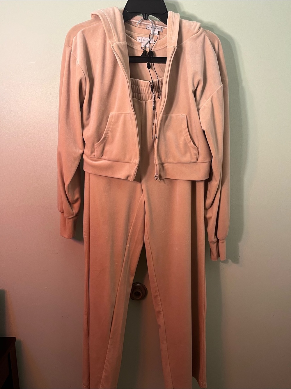 Gianni Bini 3 pieceVelvet Zip Hoodie & Joggers Size S